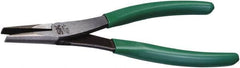 SK - 8-1/4" OAL, 4" Jaw Length, Duckbill Pliers - Serrated Jaw, Vinyl Coated Handles - Benchmark Tooling