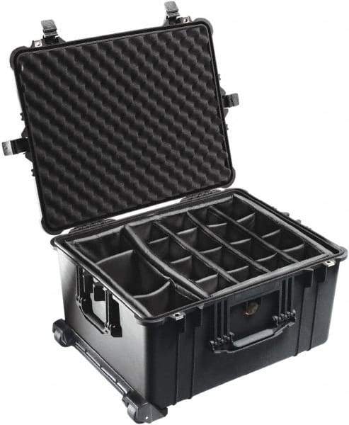 Pelican Products, Inc. - 19-37/64" Wide x 13-29/32" High, Clamshell Hard Case - Black, Polyethylene - Benchmark Tooling