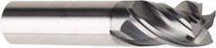 American Tool Service - 1/2", 3/4" LOC, 1/2" Shank Diam, 2-1/2" OAL, 4 Flute, Solid Carbide Square End Mill - Single End, AlCrN Finish, Spiral Flute, Variable° Helix, Centercutting, Right Hand Cut, Right Hand Flute - Benchmark Tooling
