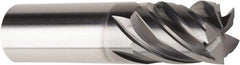 American Tool Service - 5/8", 3/4" LOC, 5/8" Shank Diam, 3" OAL, 5 Flute, Solid Carbide Square End Mill - Single End, AlCrN Finish, Spiral Flute, Variable° Helix, Centercutting, Right Hand Cut, Right Hand Flute - Benchmark Tooling