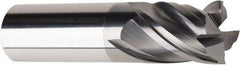 American Tool Service - 5/8", 3/4" LOC, 5/8" Shank Diam, 3" OAL, 4 Flute, Solid Carbide Square End Mill - Single End, AlCrN Finish, Spiral Flute, Variable° Helix, Centercutting, Right Hand Cut, Right Hand Flute - Benchmark Tooling