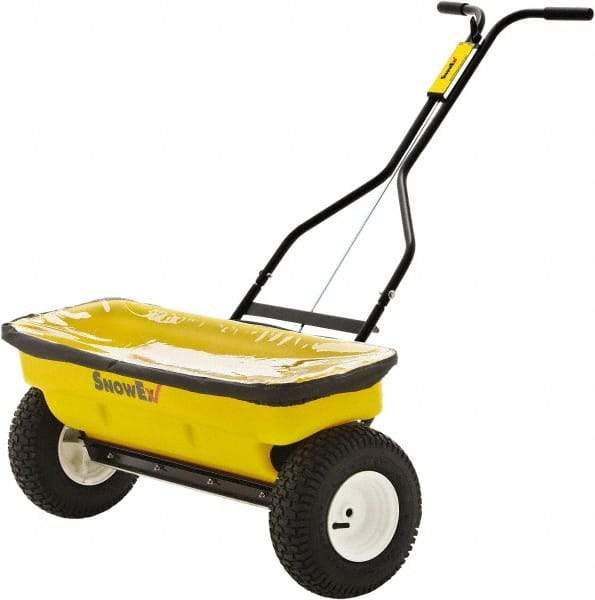 Trynex - 160 Lb Polyethylene Walk Behind Drop Landscape Spreader - 12" Pneumatic Wheels - Benchmark Tooling