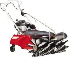 Trynex - 32" Sweeping Width, Single Brush Rotary Sweeper - Self Propelled, Rubber Wheels, Polypropylene Bristles - Benchmark Tooling