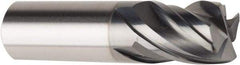 American Tool Service - 5/8", 4 Flute, Single End, Solid Carbide, 0.04" Corner Radius End Mill - 3" OAL, Right Hand Flute, 3/4" LOC, Right Hand Cut - Benchmark Tooling