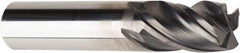 American Tool Service - 3/8", 4 Flute, Single End, Solid Carbide, 0.02" Corner Radius End Mill - 2" OAL, Right Hand Flute, 5/8" LOC, Right Hand Cut - Benchmark Tooling