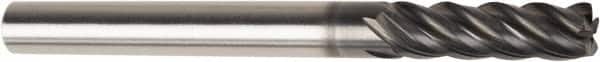 American Tool Service - 1/8", 5 Flute, Single End, Solid Carbide, 0.015" Corner Radius End Mill - 1-1/2" OAL, Right Hand Flute, 1-1/2" LOC, Right Hand Cut - Benchmark Tooling