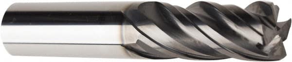 American Tool Service - 5/8", 4 Flute, Single End, Solid Carbide, 0.04" Corner Radius End Mill - 3-1/2" OAL, Right Hand Flute, 1-1/2" LOC, Right Hand Cut - Benchmark Tooling