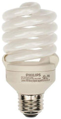 Philips - 23 Watt Fluorescent Residential/Office Medium Screw Lamp - 3,500°K Color Temp, 1,600 Lumens, 120 Volts, EL/mDT, 10,000 hr Avg Life - Benchmark Tooling