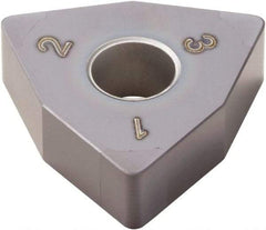 Seco - WNGA433 WZ Grade CBN060K PCBN Turning Insert - TiSiAlN Finish, 80° Trigon, 1/2" Inscr Circle, 3/16" Thick, 3/64" Corner Radius - Benchmark Tooling