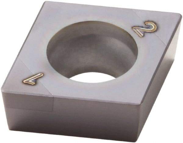 Seco - CCGW32.51 Grade CBN060K CBN Turning Insert - 80° Diamond, 3/8" Inscr Circle, 5/32" Thick, 1/64" Corner Radius - Benchmark Tooling