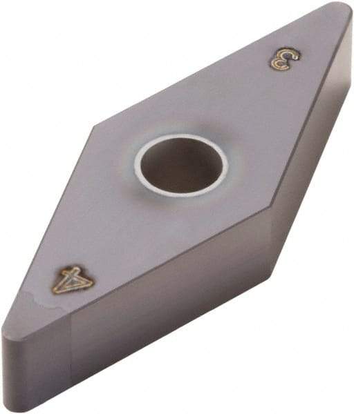 Seco - VNGA332 Grade CBN060K CBN Turning Insert - 35° Diamond, 3/8" Inscr Circle, 3/16" Thick, 1/32" Corner Radius - Benchmark Tooling