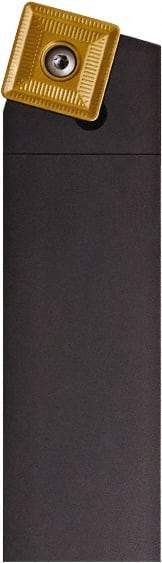 Seco - SSBC, Right Hand Cut, 75° Lead Angle, 50mm Shank Height x 50mm Shank Width, Neutral Rake Indexable Turning Toolholder - 300mm OAL, Series Screw Lock - Benchmark Tooling