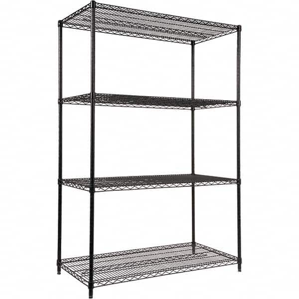 ALERA - 4,000 Lb Capacity 4 Shelf Wire Shelving - Starter Unit - Benchmark Tooling