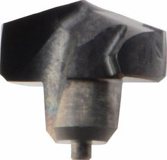 Kennametal - Series KenTIP, 10.8mm Diam Grade KCP15 140° Replaceable Drill Tip - Carbide, AlTiN Finish, K Seat Size - Benchmark Tooling