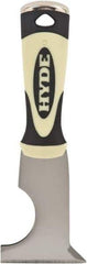 Hyde Tools - 2-1/2" Wide Chisel Edge Blade Stainless Steel 6-In-1 Tool - Stiff, Hammerhead Polypropylene Handle, 8" OAL - Benchmark Tooling
