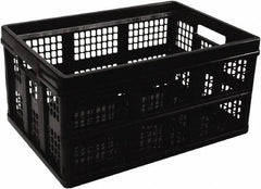 UNIVERSAL - 1 Compartment, 20-1/8" Wide x 10-3/4" High x 14-5/8" Deep, Portable Storage Box - Plastic, Black - Benchmark Tooling