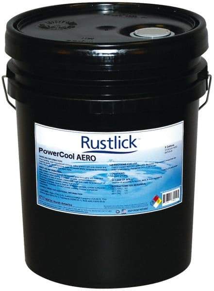 Rustlick - Rustlick Ultracut Aero/PowerCool Aero, 5 Gal Pail Cutting & Grinding Fluid - Water Soluble, For Machining - Benchmark Tooling