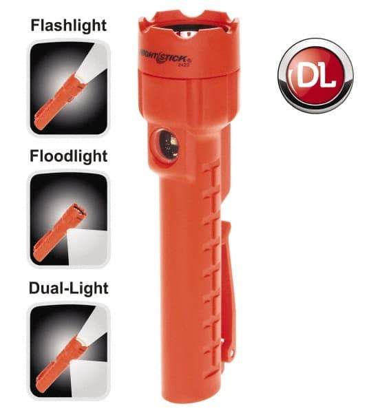 Bayco - LED Bulb, 130 Lumens, Industrial/Tactical Flashlight - Red Plastic Body, 3 AA Batteries Included - Benchmark Tooling