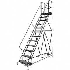 TRI-ARC - Rolling & Wall Mounted Ladders & Platforms Type: Rolling Warehouse Ladder Style: Rolling Platform Ladder - Benchmark Tooling