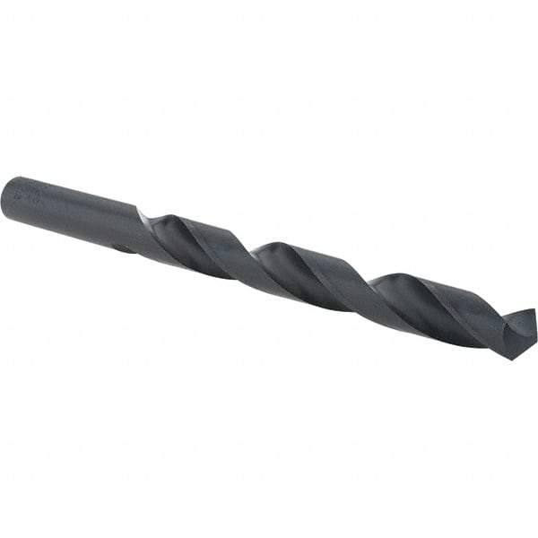 Cle-Force - 27/64" 118° High Speed Steel Jobber Drill - Oxide Finish, Right Hand Cut, Spiral Flute, Straight Shank, 5-3/8" OAL, Standard Point - Benchmark Tooling