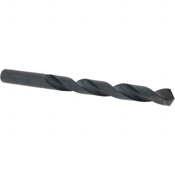 Cle-Force - 7/16" 118° High Speed Steel Jobber Drill - Oxide Finish, Right Hand Cut, Spiral Flute, Straight Shank, 5-1/2" OAL, Standard Point - Benchmark Tooling