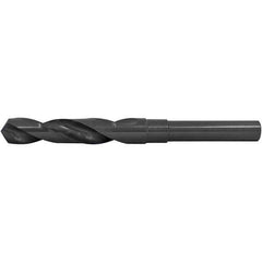 Reduced Shank Drill Bit: 15/16'' Dia, 1/2'' Shank Dia, 118  ™, High Speed Steel 6'' OAL, Coated Finish, Straight-Cylindrical Shank, RH Cut, Series 1680
