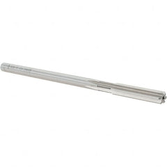 Cleveland - 8mm High Speed Steel 6 Flute Chucking Reamer - Straight Flute, Straight Shank, 38.1mm Flute Length, 152.4mm OAL - Benchmark Tooling