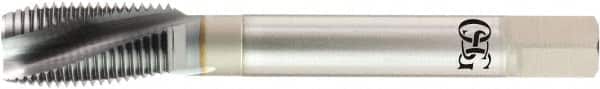 OSG - 1/2-13 UNC, 3 Flute, V Finish, Powdered Metal Spiral Point Tap - Plug Chamfer, Right Hand Thread, 1-21/32" Thread Length, 0.367" Shank Diam, 2B Class of Fit, Series 13063 - Exact Industrial Supply