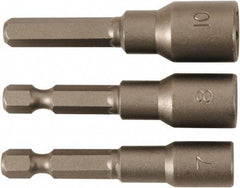 Wiha - 1/4" Drive, Nut Setter Screwdriver Bit - 55mm OAL - Benchmark Tooling