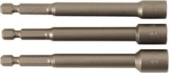 Wiha - 1/4" Drive, Nut Setter Screwdriver Bit - 4" OAL - Benchmark Tooling