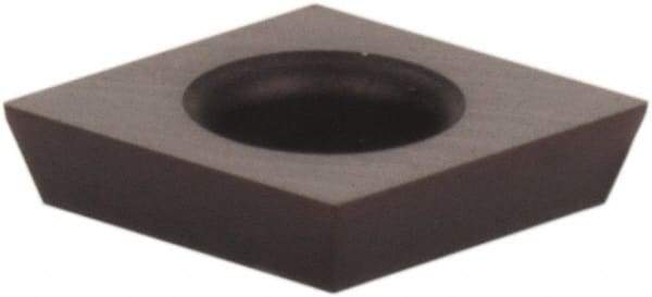 Kennametal - CDHB1.20.60.1 Grade KCU25 Carbide Turning Insert - AlTiN Finish, 80° Diamond, 5/32" Inscr Circle, 0.04 Thick, 0.002" Corner Radius - Benchmark Tooling