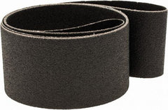 Made in USA - 2" Wide x 42" OAL, 80 Grit, Silicon Carbide Abrasive Belt - Silicon Carbide, Medium, Coated, X/Y Weighted Cloth Backing, Wet/Dry - Benchmark Tooling