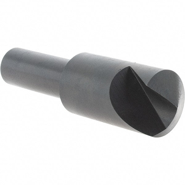 Melin Tool - 3/4" Head Diam, 1/2" Shank Diam, 1 Flute 120° High Speed Steel Countersink - Benchmark Tooling