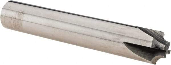 Melin Tool - 1/8" Radius, 4 Flute Solid Carbide Corner Rounding End Mill - Single End, Uncoated, 1/4" Tip Diam, 3" OAL, 1/2" Shank Diam - Benchmark Tooling