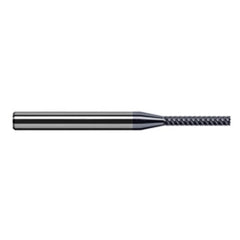 Variable Helix End Mills for Exotic Alloys - Finishers - 2.500mm Cutter Diameter × 7.500mm Length of Cut Carbide Square End Mill Finisher for Exotic Alloys, 7 Flutes, AlTiN Nano Coated - Exact Industrial Supply
