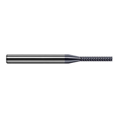 Variable Helix End Mills for Exotic Alloys - Finishers - 1.000mm Cutter Diameter × 5.000mm Length of Cut Carbide Square End Mill Finisher for Exotic Alloys, 6 Flutes, AlTiN Nano Coated - Exact Industrial Supply