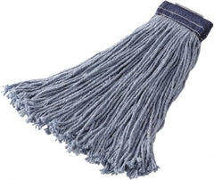 Rubbermaid - 1" Blue Head Band, Large Blended Fiber Cut End Mop Head - Side Loading Connection - Benchmark Tooling