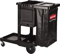 Rubbermaid - Aluminum & Structural Web Plastic Janitor Cart - 552mm Width, 1,168.4mm Long - Benchmark Tooling