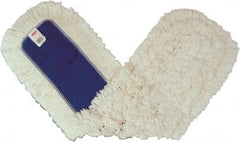 Rubbermaid - 36" Long x 5" Wide Cotton Dust Mop Head - Envelope Connection, White, Cut-End Head, Launderable - Benchmark Tooling