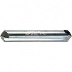 Melin Tool - 1/8" Head Diam, 1/8" Shank Diam, 4 Flute 100° Solid Carbide Countersink - Benchmark Tooling