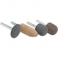 WALTER Surface Technologies - 3/4" Head Diam, A5, Tree End, Ceramic Mounted Point - Brown, Fine Grade, 45,000 RPM - Benchmark Tooling