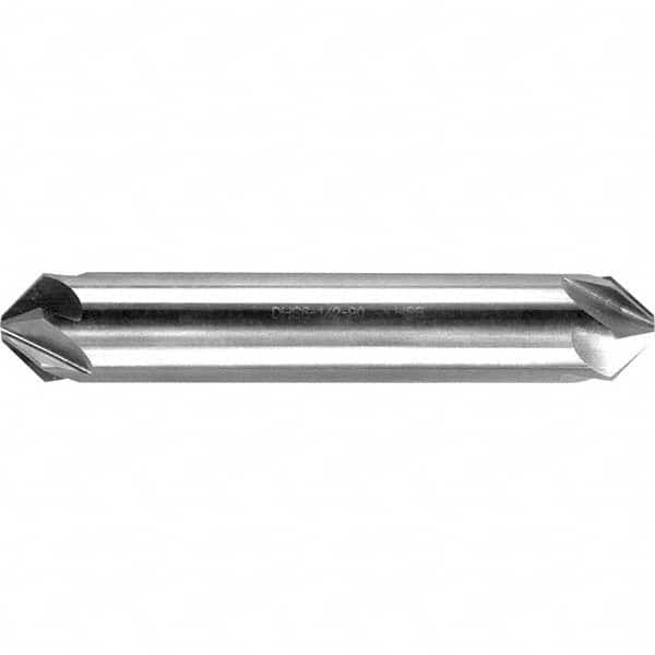 Melin Tool - 1/4" Head Diam, 1/4" Shank Diam, 6 Flute 82° High Speed Steel Countersink - Benchmark Tooling