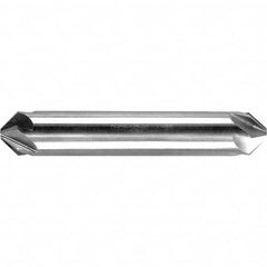 Melin Tool - 3/16" Head Diam, 3/16" Shank Diam, 6 Flute 90° High Speed Steel Countersink - Benchmark Tooling