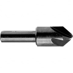 Melin Tool - 5/8" Head Diam, 3/8" Shank Diam, 4 Flute 100° High Speed Steel Countersink - Benchmark Tooling