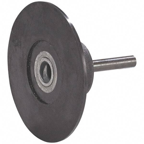 WALTER Surface Technologies - 3" Diam Disc Backing Pad - 1/4" Shank Diam, Hard Density, 28,000 RPM, Twist Compatible - Benchmark Tooling
