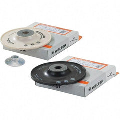 WALTER Surface Technologies - 7" Diam Disc Backing Turbo Backing Pad - Soft Density, 8,600 RPM - Benchmark Tooling