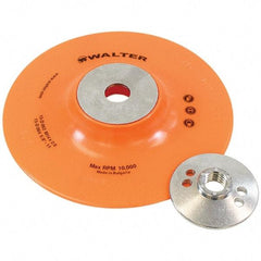 WALTER Surface Technologies - 6" Diam Disc Backing Pad - 10,200 RPM - Benchmark Tooling