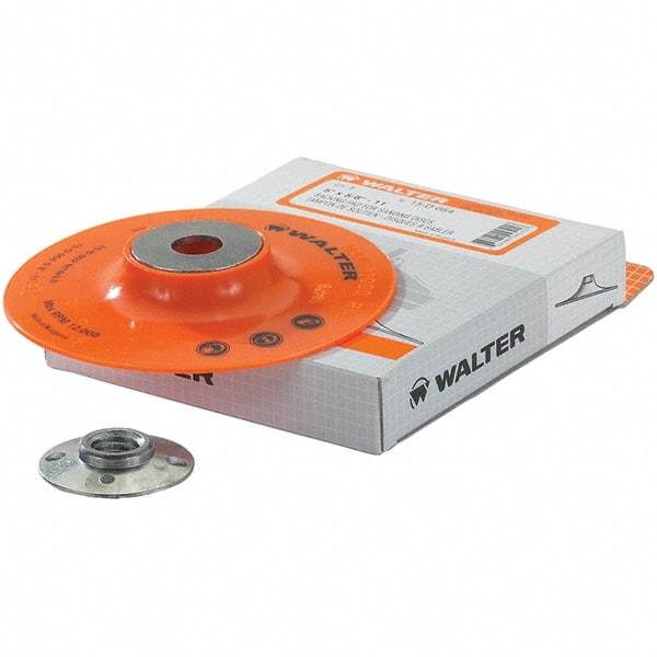 WALTER Surface Technologies - 5" Diam Disc Backing Pad - 12,200 RPM - Benchmark Tooling