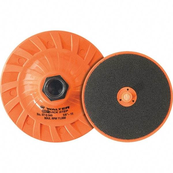 WALTER Surface Technologies - 6" Diam Disc Backing Pad - 8,000 RPM - Benchmark Tooling