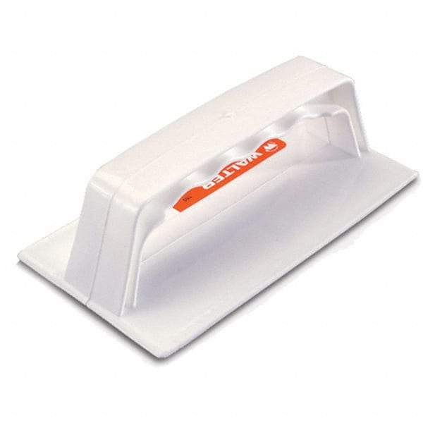 WALTER Surface Technologies - 3" Wide x 6" Long Hand Pad Holder with Molded Hook Attachment - Compatible with 6" x 9" BLENDEX - Benchmark Tooling